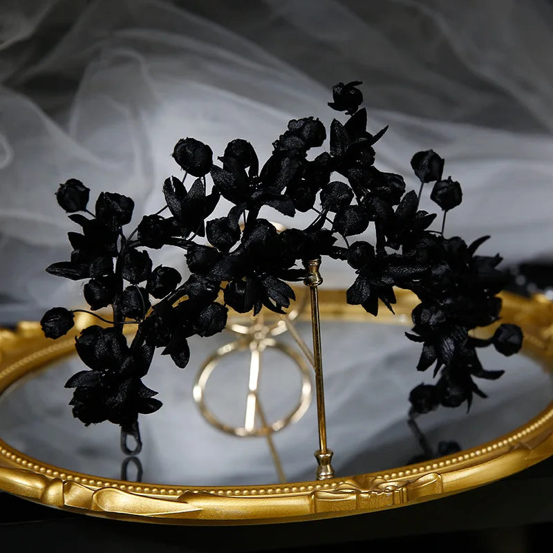 Flower Crowns For Wedding Bride Hair Accessories Floral Wreath Bridal Tiara Crown Headband Women Wedding Hair Pieces Headdress