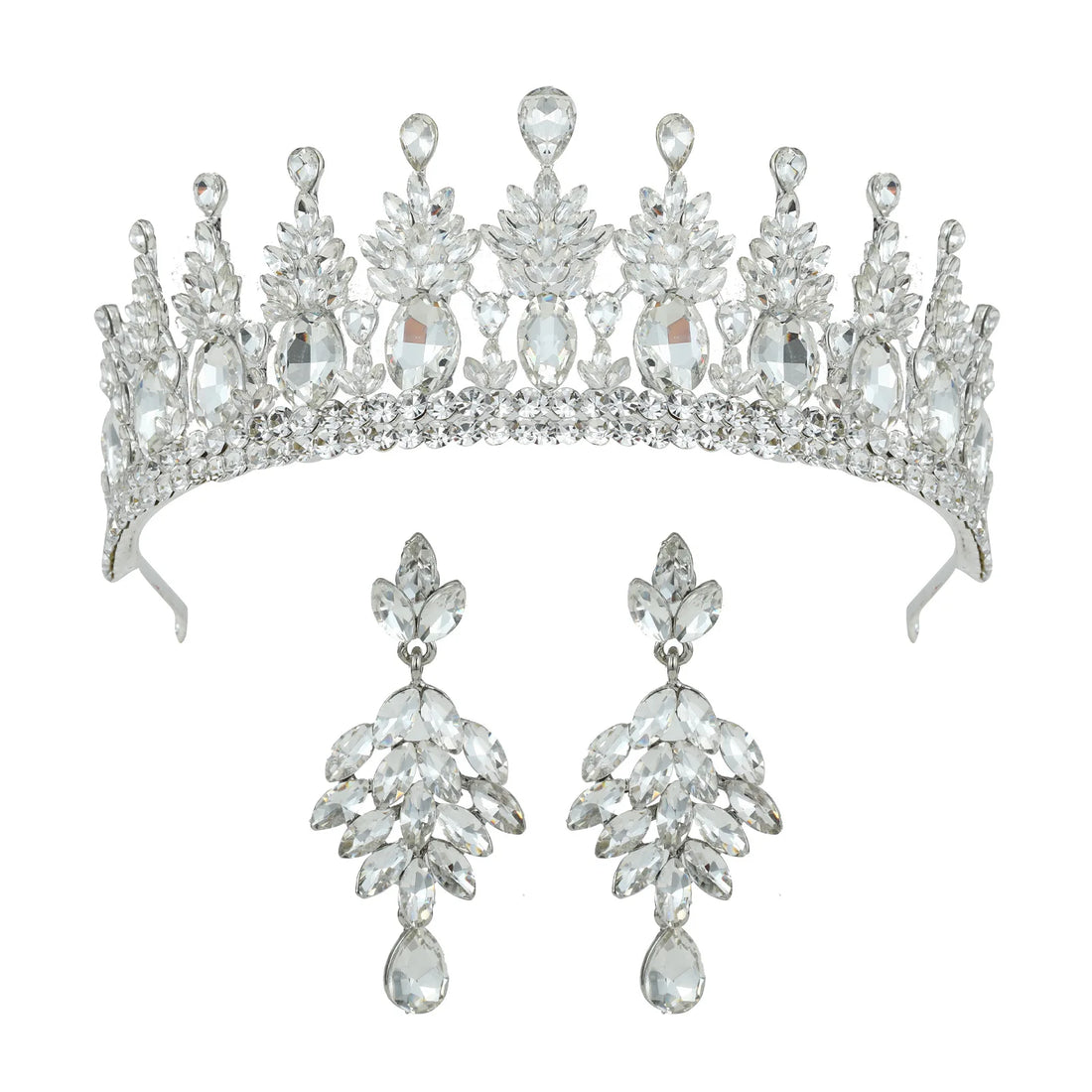 Baroque Crowns For Queen Women Crystal Princess Bridal Tiara Crown Wedding Hair Accessories Pageant Prom Hair Jewelry Headdress as picture 1