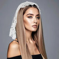 Mantilla Lace Veils For Church Spanish Style Muslim Head Coveing For Women Black White Catholic Chapels Veils For Wedding Bride