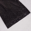 Sexy Women'S Light Luxury Black Sequin Dress Deep V-Neck Sleeveless Bodycon Backless Mini Dresses Party Christmas Vestidos