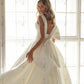 Line Wedding Dress Princess Satin Bride sukienki seksowne V Neck Wedding Party Suknie