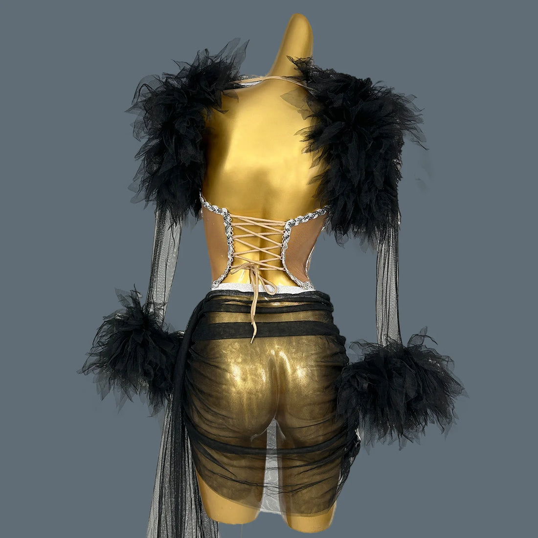 Elegant Off shoulder See Through Beaded Sequins Women Birthday Party Gowns Black Girl Asymmetrical Mini Dress Prom Wear Xinshen black One Size