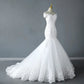 Gaun pengantin boho baru dari bahu putri duyung gaun pengantin mewah gaun terompet renda foto asli vestido de noiva