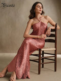 Opulent Fashion Halter Neck Sleeveless Dress for a High-End Black-Tie Event Evening Gown