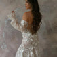 Mermaid Wedding Dresses Sweetheart Appliques Puff Sleeves Long Bridals Party Dresses for Women Sweep Train Brides Gowns