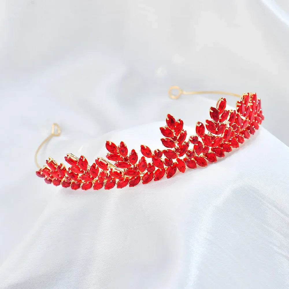 Crystal Crowns For Women Girl Princess Bridal Tiara Crown Wedding Hair Accessories 15 Years Birthday Party Diadem Prom Headpiece as picture