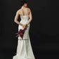 Simple Soft Satin Sheath Wedding Dresses Side Slit Custom Made 2025 Vestido De Novial