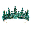 Baroque Queen Crowns For Women Crystal Princess Bridal Tiara Crown For Wedding Headpiece Paganrt Diadem Party Prom Hair Jewelry as picture 2