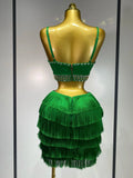 Sexy Sling Backless Dress Women Green Bodycon Bandage Dress Celebrity Elegant Evening Club Luxury Birthday Party Dresses