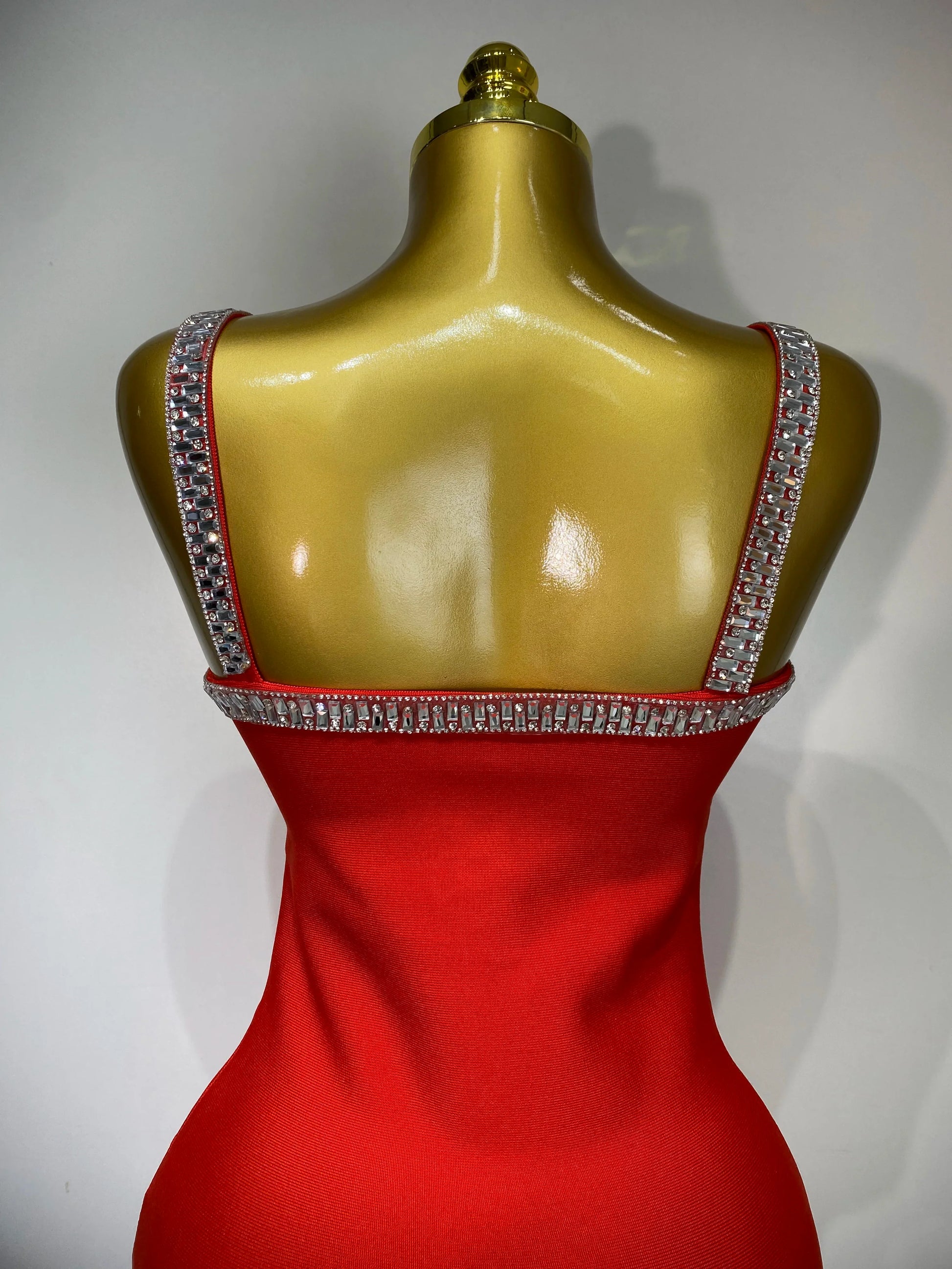 Women Sexy Black Red Sparkly Mini Bodycon Bandage Dress Sleeveless Luxury Diamonds Elegant Evening Club Party Birthday Dress