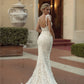 Znakomite koronkowe sukienki ślubne syreny vestido de novia spaghetii paski ślubne suknie ślubne z koronkami sukien ślubna
