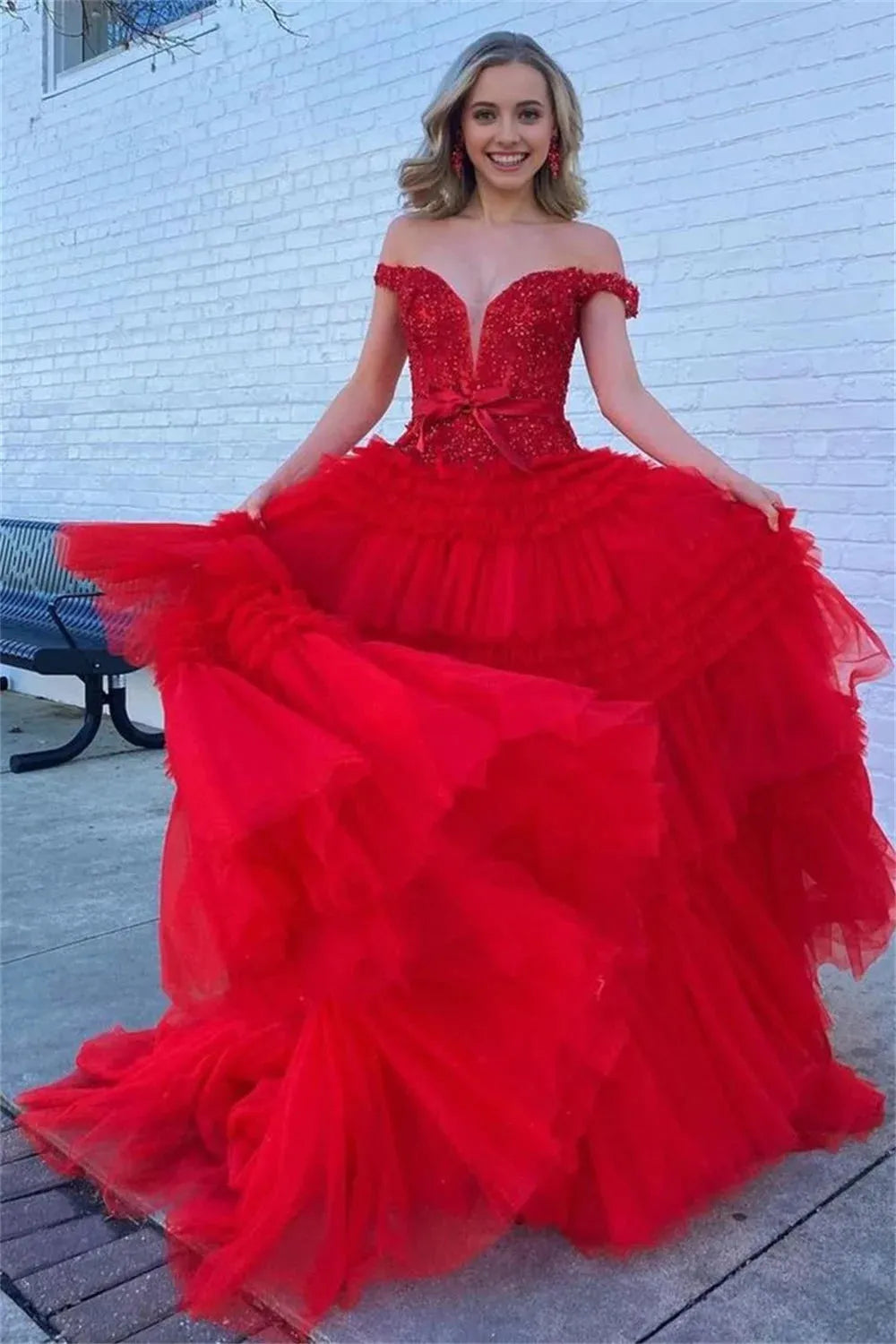 V-neck Tulle Prom Dresses Off the Shoulder فساتين السهرة Elegant Sleeveless Floor-Length A-line vestidos verano moda as pic 2