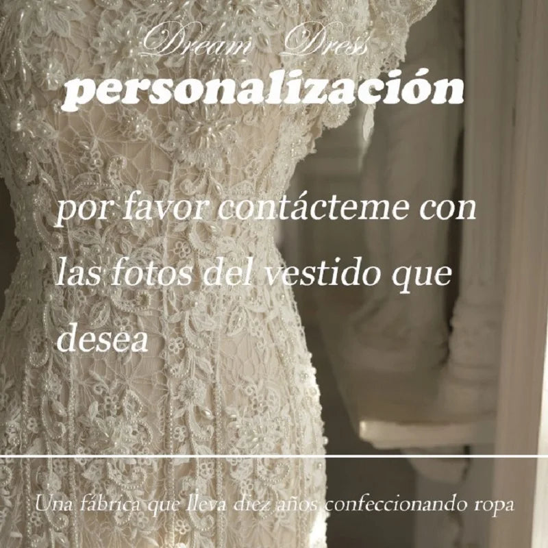 Gaun pengantin renda pendek teh panjang lengan pendek taman pernikahan gaun pengantin v-back vestidos de novia dibuat khusus
