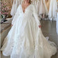 Charming Plus Size Wedding Dresses For Women A Line Long Sleeves Bridal Gowns Satin With Lace Applique Vestidos De Novia