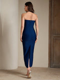 Opulent Fashion Halter Neck Sleeveless Dress for a High-End Black-Tie Event Evening Gown