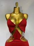 Women Sleeveless Sexy Halter Hollow Out Black Red Bodycon Long Bandage Dress Celebate Elegant Luxury Birthday Club Dress