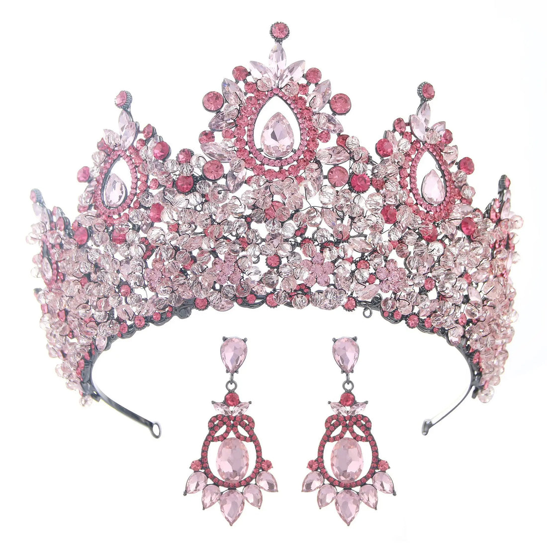 Baroque Crown For Queen Luxury Crystal Bridal Crowns And Tiaras For Wedding Hair Accessories Pageant Prom Hair Jewelry Headdress