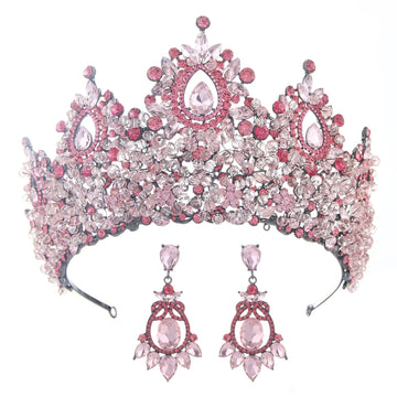 Baroque Crown For Queen Luxury Crystal Bridal Crowns And Tiaras For Wedding Hair Accessories Pageant Prom Hair Jewelry Headdress