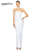 Sexy Women Maxi Dress Fashion Slips Sleeveless Bodycon Off Back Long Bandage Dress Celebrity Cocktail Evening Party Vestido