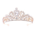 Baroque Bridal Tiara Crown For Wedding Rhinestone Queen Princess Crowns For Pageant Women Girl Diadem Hair Jewelry Headpiece as picture 3