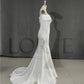 Matt Soft Satin Mermaid Wedding Dresses Off The Shoulder Puff Sleeve Bride Dress Elegant Classic Real Wedding Gowns