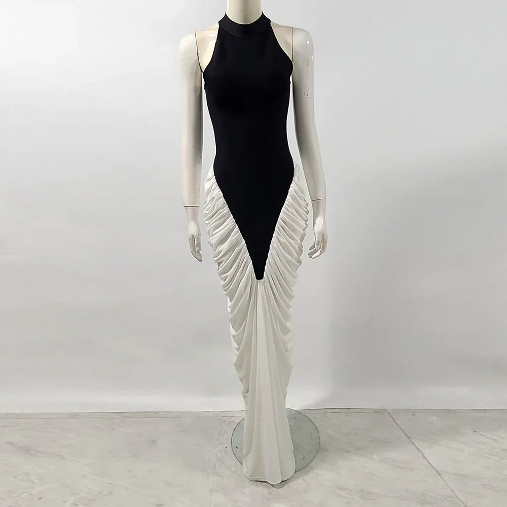 Bandage Material Women Sexy Off the Shoulder Bodycon Long Maxi Dress Elegant Evening Party Birthday Vacation Outfit Vestido