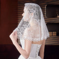 Mantilla Lace Veils For Women Spanish Muslim Head Covering Church Veil Black White Chapel Catholic Bridal Veils For Wedding green
