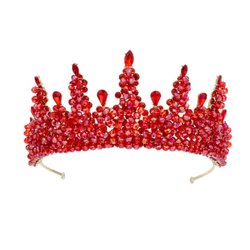 Baroque Queen Crowns For Women Crystal Princess Bridal Tiara Crown For Wedding Headpiece Paganrt Diadem Party Prom Hair Jewelry as picture 3