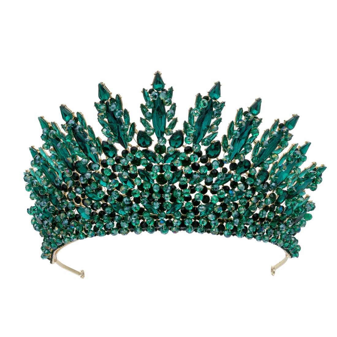 Baroque Women's Crowns For Wedding Headdress Queen Crystal Bridal Tiara Crown For Pageant Diadem Party Prom Bride Hair Jewelry as picture 3