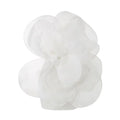 Summer Women'S Dress Sexy One Shoulder Sleeveless 3D Mesh Flower Patchwork Satin Mini White Wedding Dress WHITE