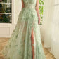 Purple Prom Dresses Lace Embroidery Tulle فساتين السهرة Elegant Sleeveless 3D Butterfly Floor-Length vestidos verano moda