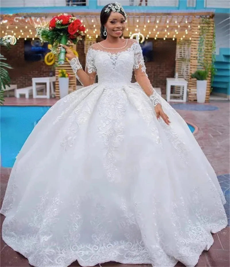 Formal Dresses Wedding Dresses for Women Bride Luxury Guest Wedding Party Dress Robe Ball Gown Elegant the Church Brides Ivory 14w