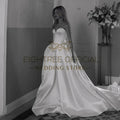 White A-Line Wedding Dresses Sweetheart Sweep Train Princess Bridal Dress Formal Wedding Ball Prom Gowns Customized