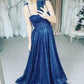 Sequined Prom Dresses Glitters Bling Sparkly Spaghetti Strap Sweetheart A Line Floor Length Formal Party Evening Gowns Elegant