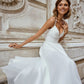 Simple Wedding Dress Spaghetti Strap A-Line For Women Customize To Measures Baridal Gowns Backless Elegant Robe De Mariee