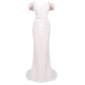 Elegant Sweetheart Neck Ruched Mermaid Wedding Dress Off the Shoulder Sleeveless Bridal Party Evening Gowns Vestido WHITE