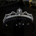 Crystal Tiaras And Crowns For Wedding Bride Headpiece Pearl Bridal Headbands Tiaras For Women Girl 15 Years Party Prom Headdress as picture 1