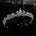 Crystal Tiaras And Crowns For Wedding Bride Headpiece Pearl Bridal Headbands Tiaras For Women Girl 15 Years Party Prom Headdress as picture 3