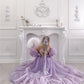 Lavender Off Shoulder Prom Dresses Sweetheart Puffy Sleeves فساتين السهرة Elegant Floor-Length A-line Vestidos De Noche