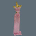 Elegant Crystal Party Evening Gown Cocktail Long Dress Dinner Gown Women Costume Sexy Sparkly Rhinestone Club Party Dress Xigua Pink One Size