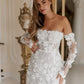 Intricate Sparkle Strapless A-line Celebrity Dress Applique Paillette / Sequins Mini Organza Cocktail  فساتين كوكتيل wedding dress