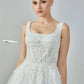 Applique tali pengikat lebar yang dibuat khusus Sebuah gaun pengantin garis korset belakang formal pengantin vestido de noival