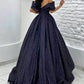 Elegant Evening Dresses Sparkly Off Shoulder V Neckline Ball Gown Bling Formal Party Women Prom Gowns Custom made