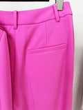 Elegant Women's Light Luxury Suit Pants Set with Large Collar Long Sleeve Slim Fit Short Suit Coat and Pants Two Piece Set