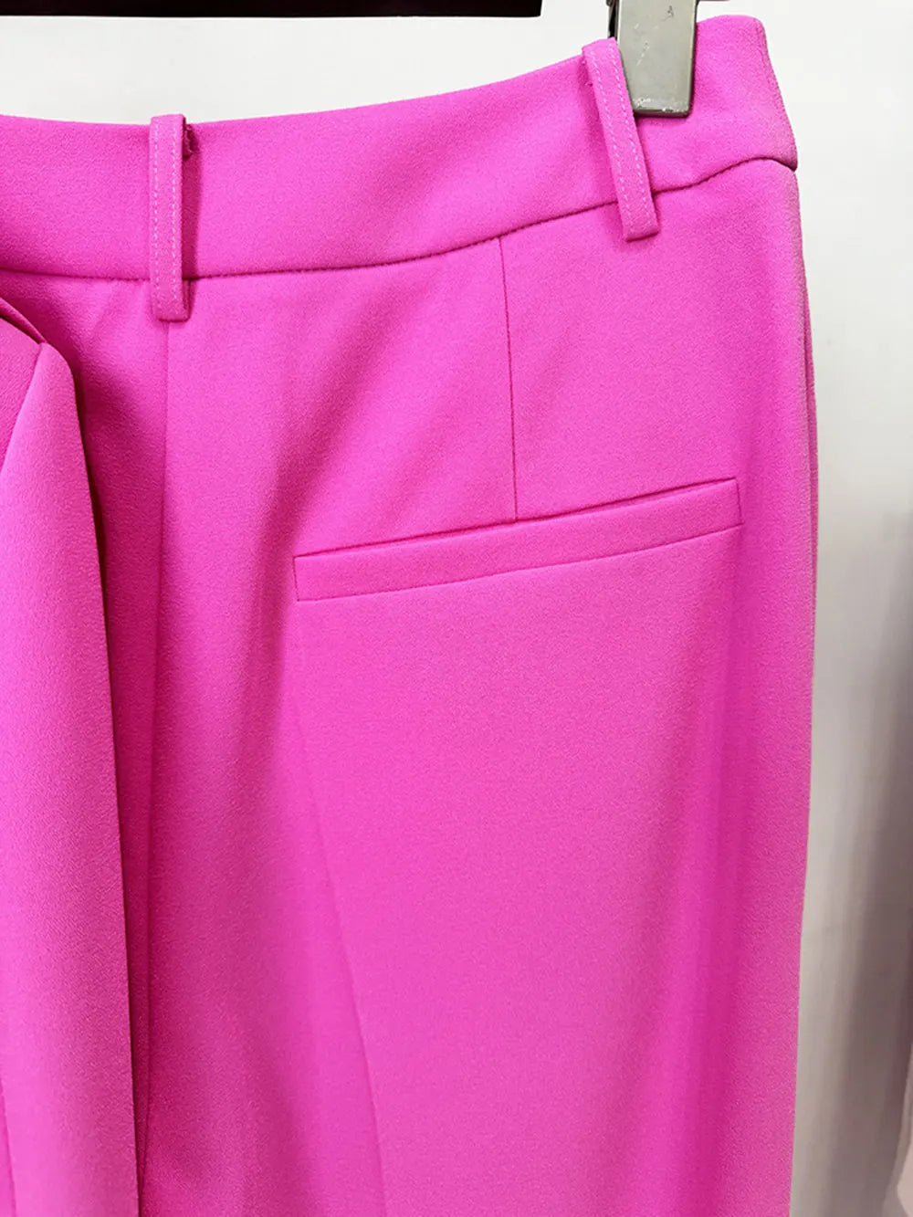 Elegant Women's Light Luxury Suit Pants Set with Large Collar Long Sleeve Slim Fit Short Suit Coat and Pants Two Piece Set