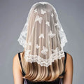 Mantilla Lace Veils For Church Spanish Style Muslim Head Coveing For Women Black White Catholic Chapels Veils For Wedding Bride green