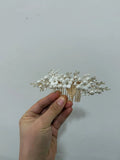 Flower Bridal Hair Comb Headpieces For Wedding Hair Accessories Pearl Bride Hairpin Hair Clips Prom Wedding Hair Piece Headdress