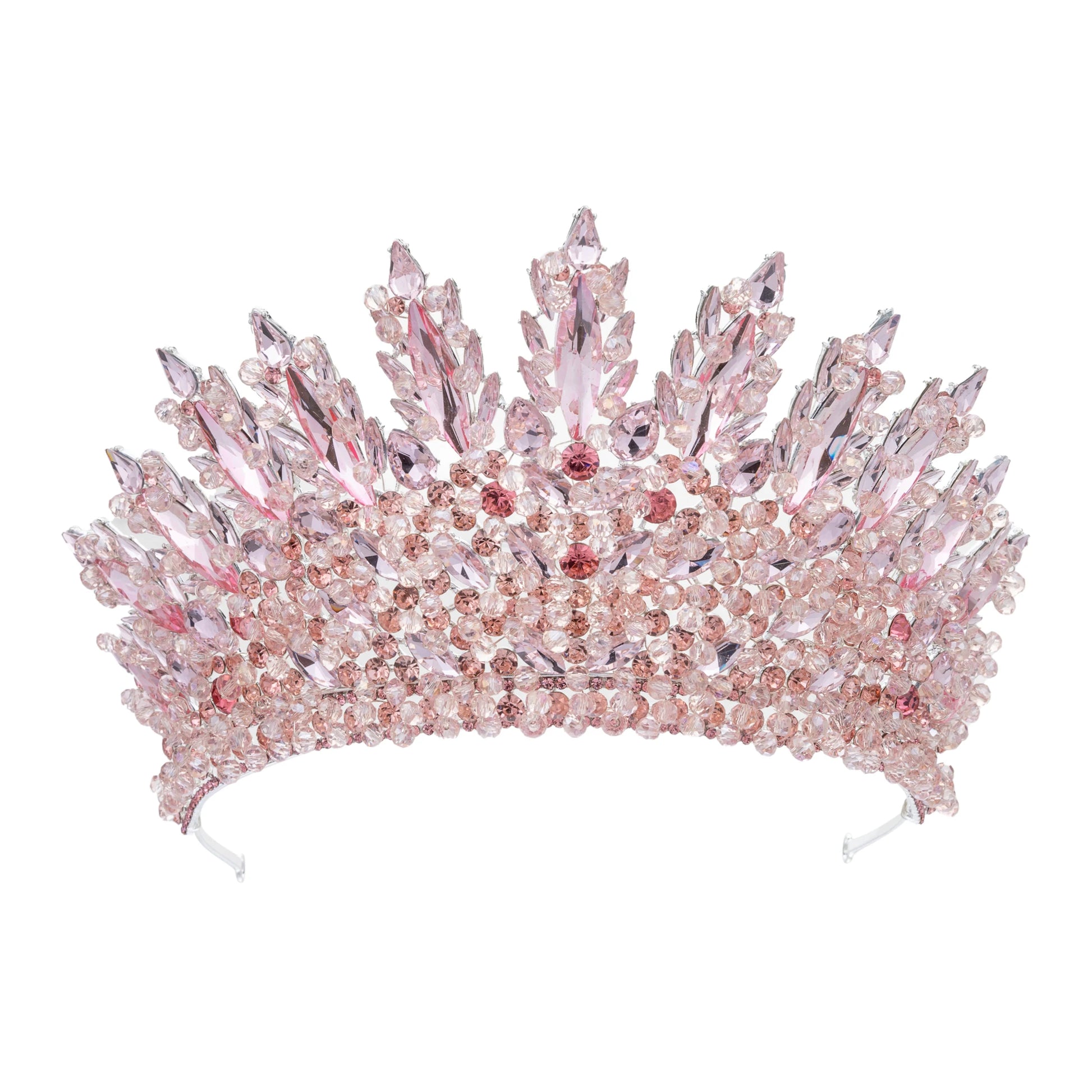 Baroque Women's Crowns For Wedding Headdress Queen Crystal Bridal Tiara Crown For Pageant Diadem Party Prom Bride Hair Jewelry as picture 1