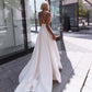 Simple Charming V-neck Neckline Wedding Dress With CrossBack Bridal Vestidos De Novia Robe De Mariée Свадебное платье