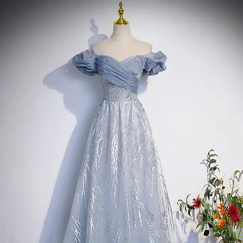 Puff Sleeve Wedding Bride Maxi Dress Elegant Long Prom Evening Guest Party Summer Dresses for Women Hepburn Style vestidos White 50cm | cn